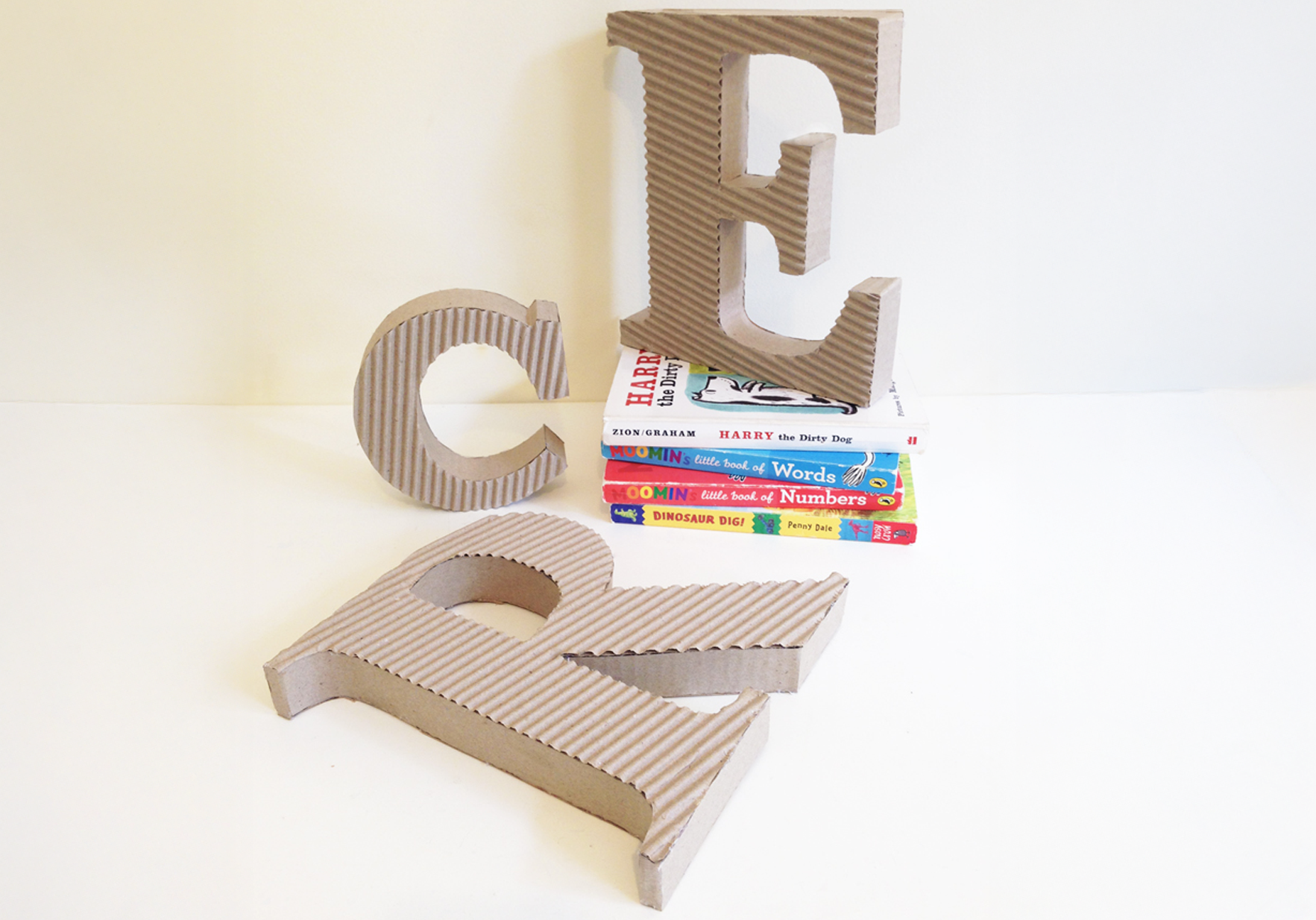 Large DIY Cardboard Letters