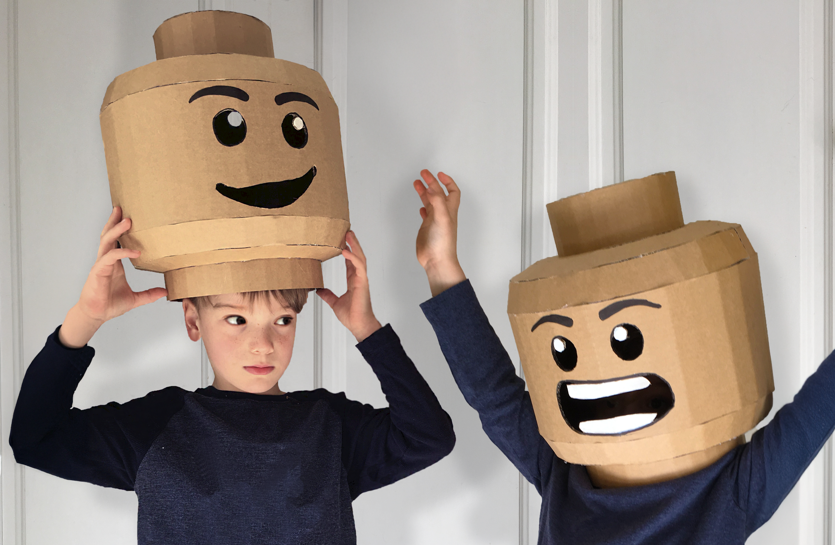 CARDBOARD BRICKHEAD HELMET