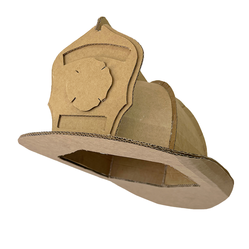 Cardboard Firefighter helmet